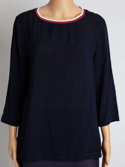 Good Marc O Polo Black Viscose Long-Sleeve Blouse Size M