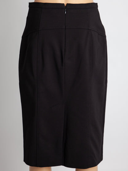 Max Mara Black Pencil Skirt Size L - Good Condition