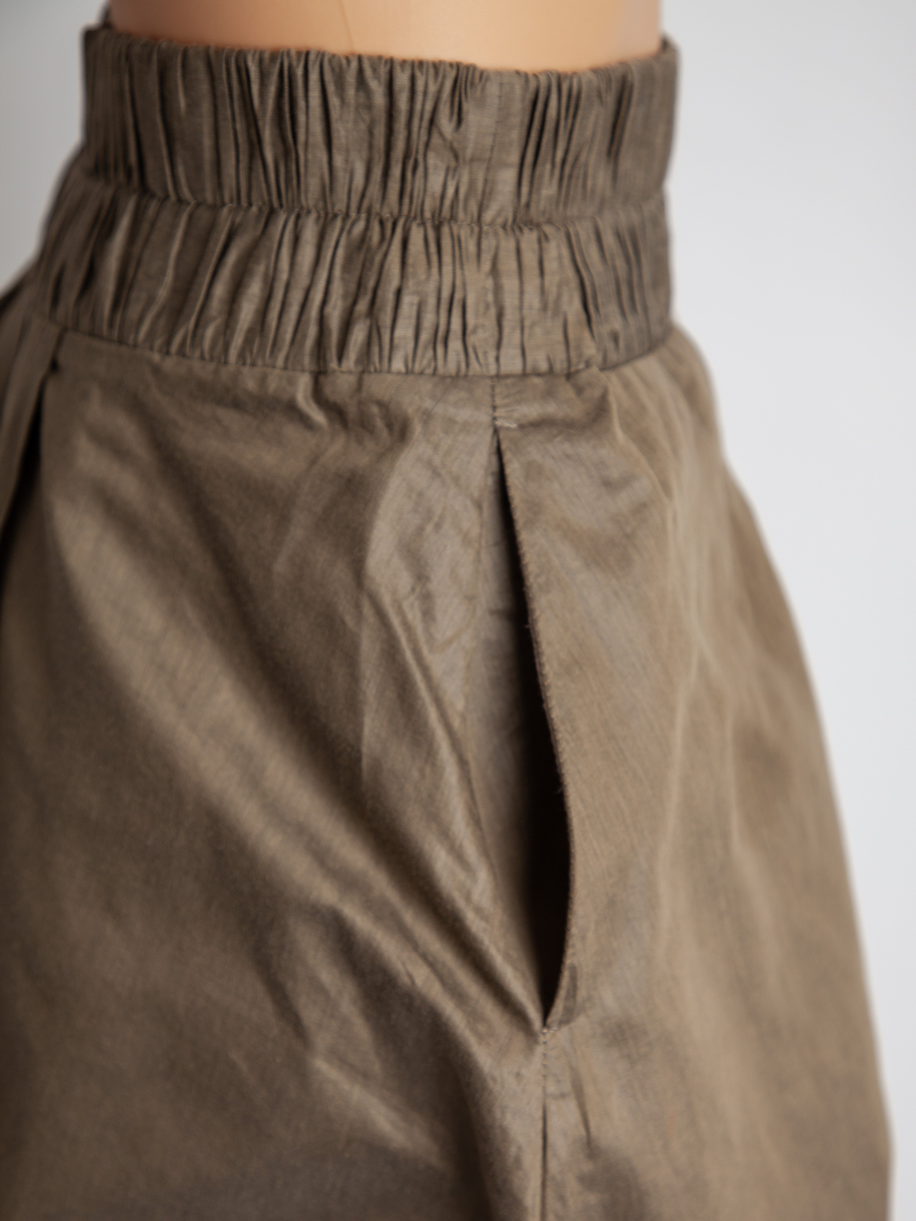 Good MaxCo Green Cotton Women’s Skirt Size XS with Pocket