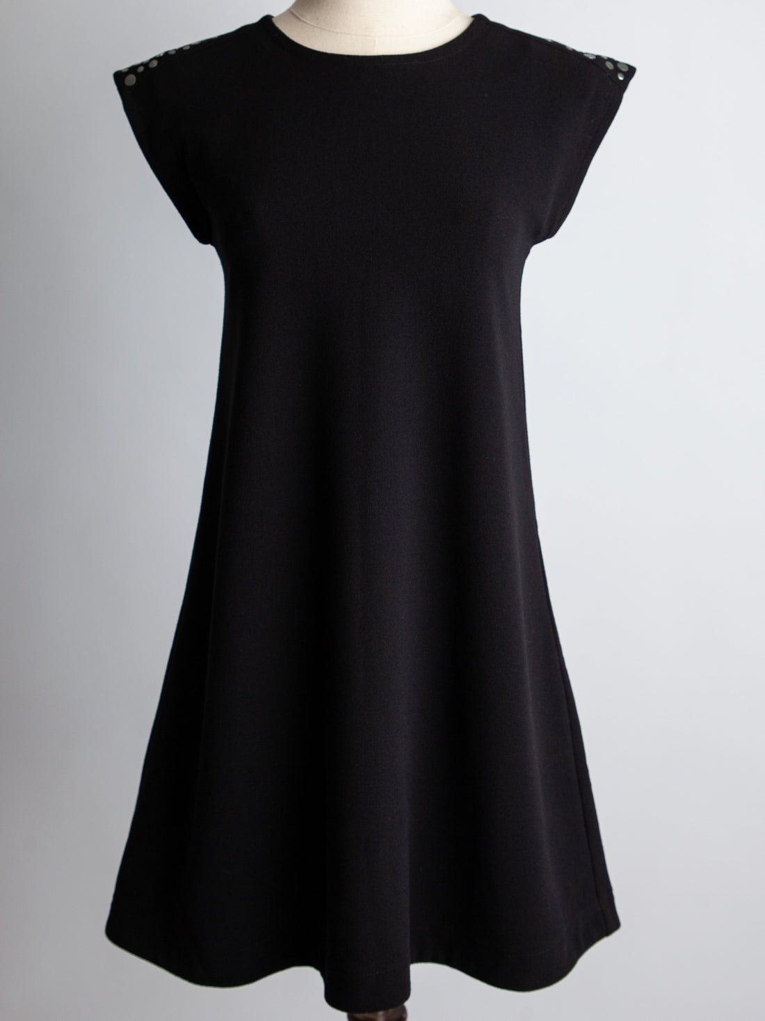 Junior Gaultier Kids Black Dress Size 10 with Cap Sleeves