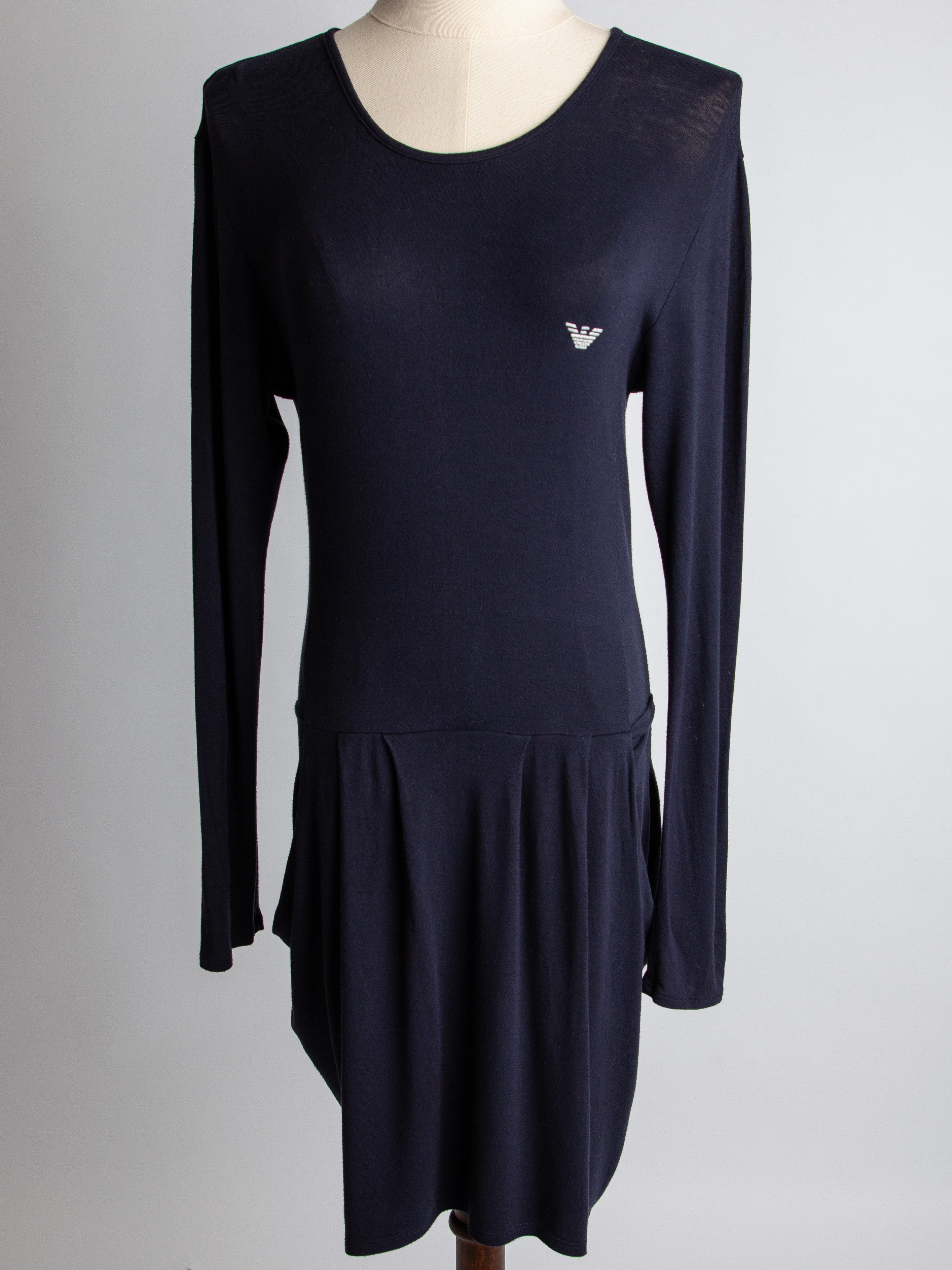 Good Armani Jeans Black Viscose Dress for Kids Size 13