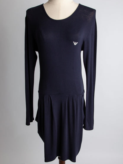 Good Armani Jeans Black Viscose Dress for Kids Size 13