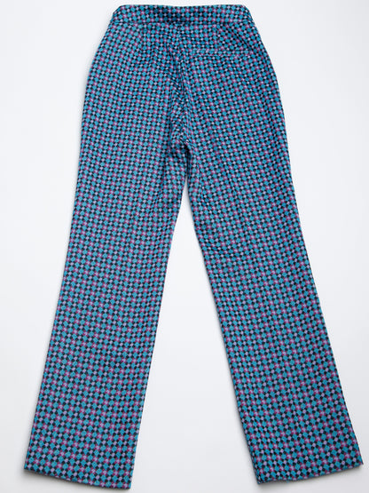 Good MaxCo Blue Checkered Pants for Kids Size 14 Polyester