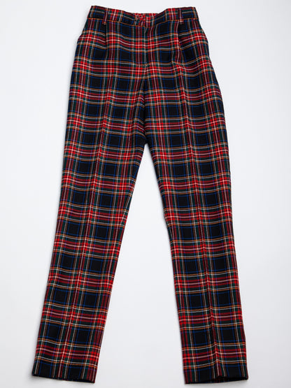 Good Dolce Gabbana Red Plaid Trousers Size 10 For Kids