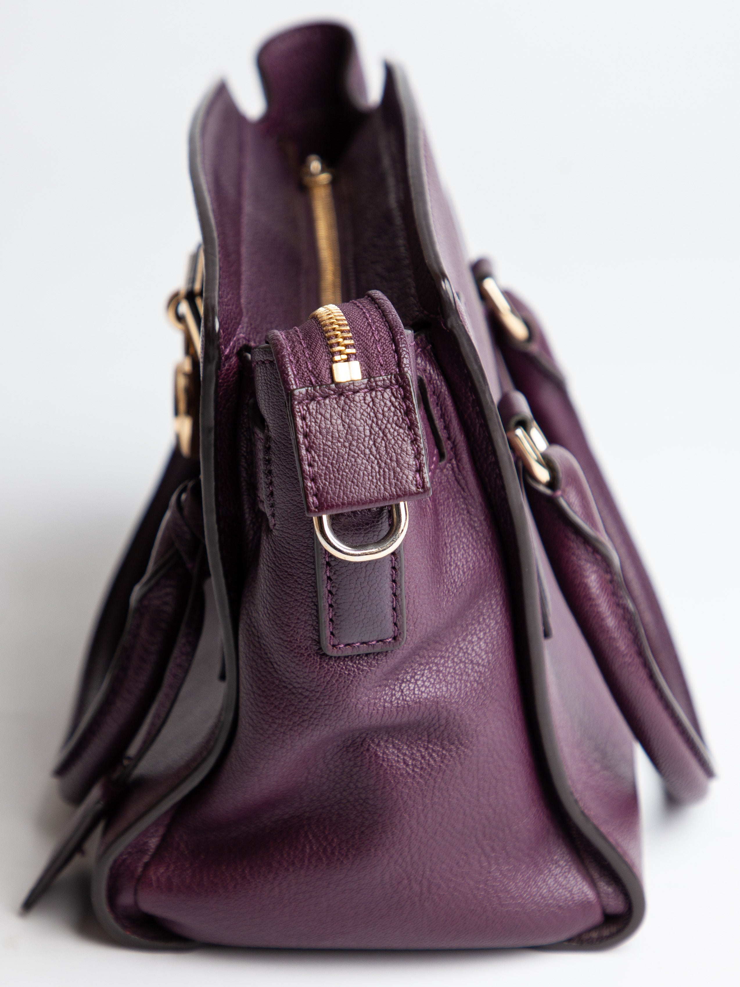 Good Michael Kors Red Leather Handbag with Gold-Tone Hardware