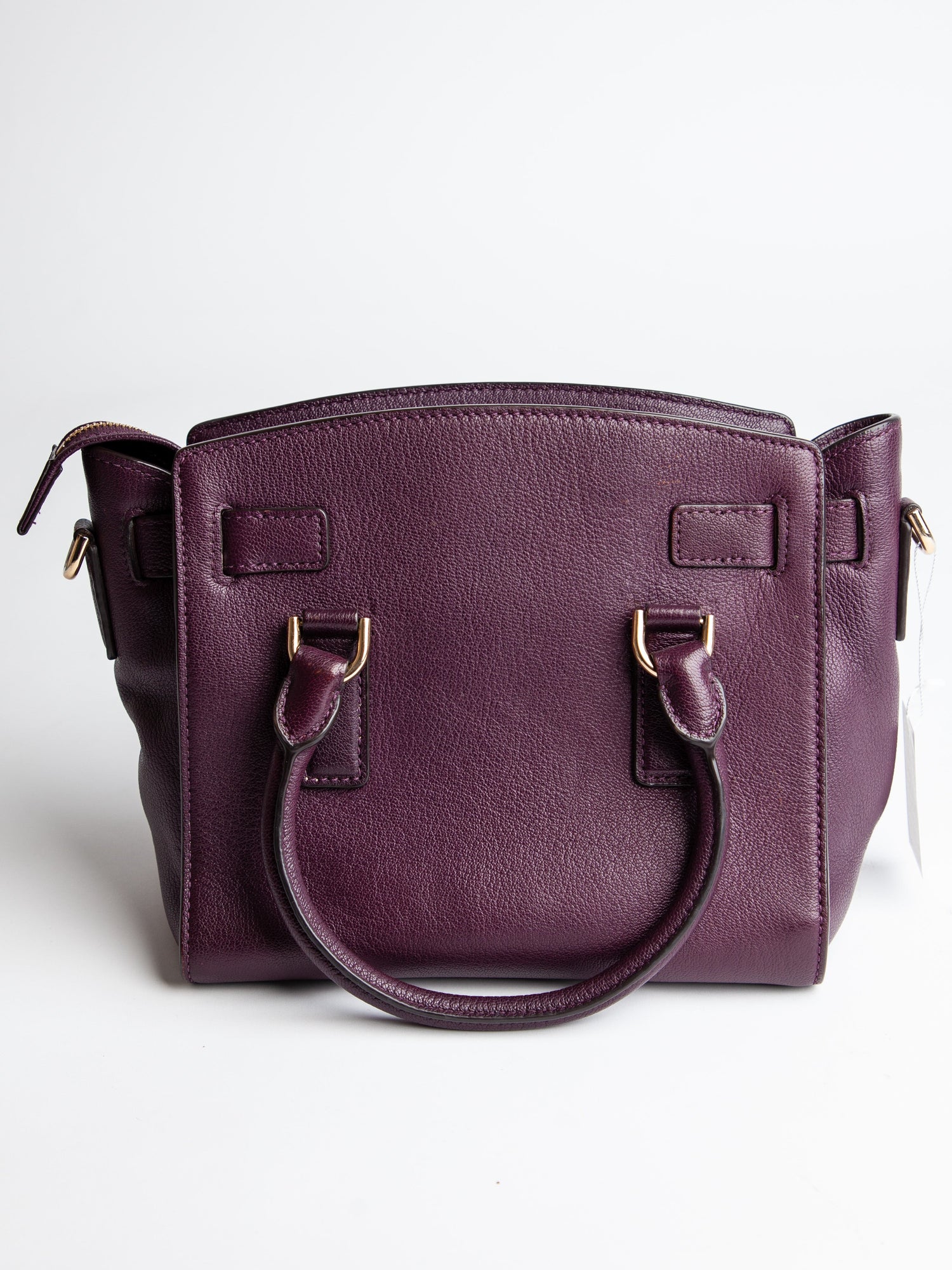 Good Michael Kors Red Leather Handbag with Gold-Tone Hardware