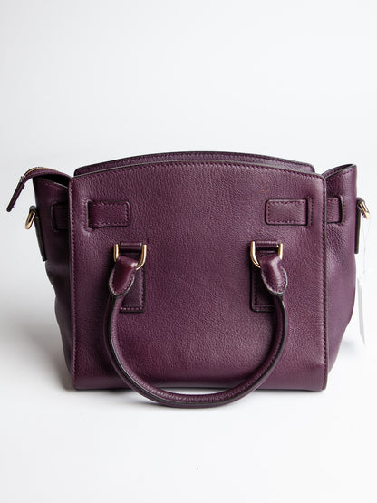 Good Michael Kors Red Leather Handbag with Gold-Tone Hardware