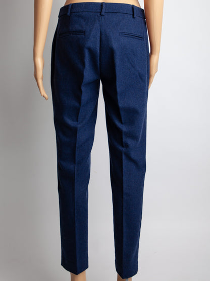 Good TWINSET Blue Polyester Trousers with Heart Detail Size S