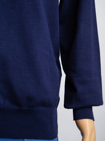 Excellent Christiano Baldinucci XL Blue Long Sleeve Polo Shirt