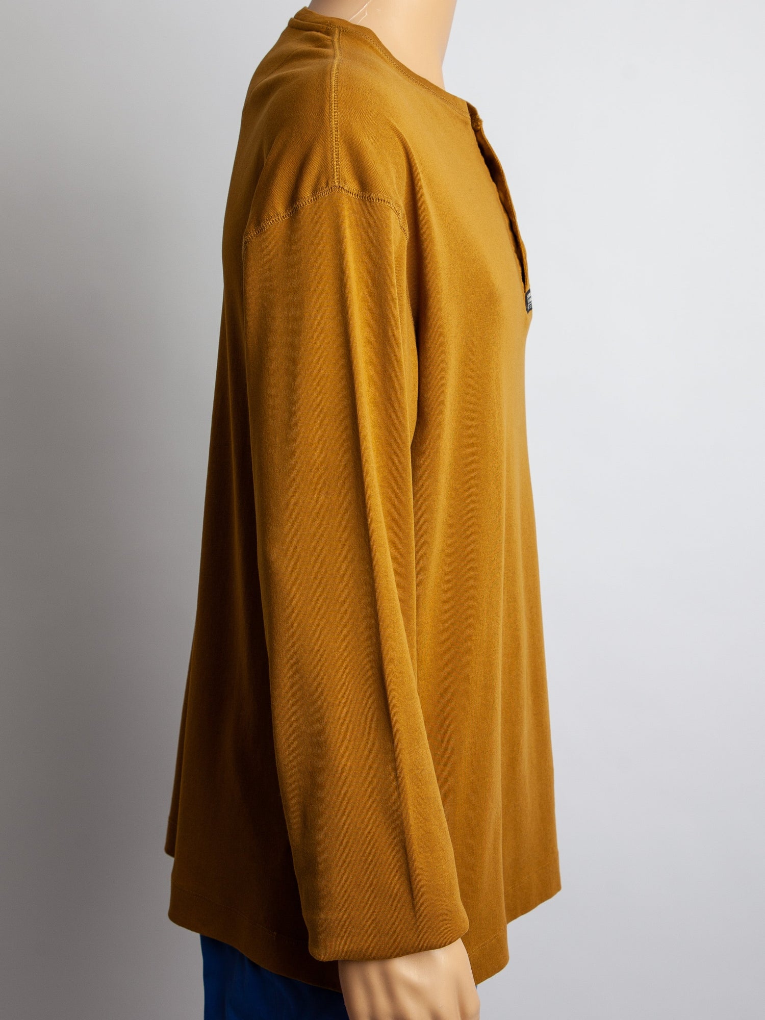 Excellent Scotch&amp;Soda Orange Long Sleeve Henley Shirt Size XXL