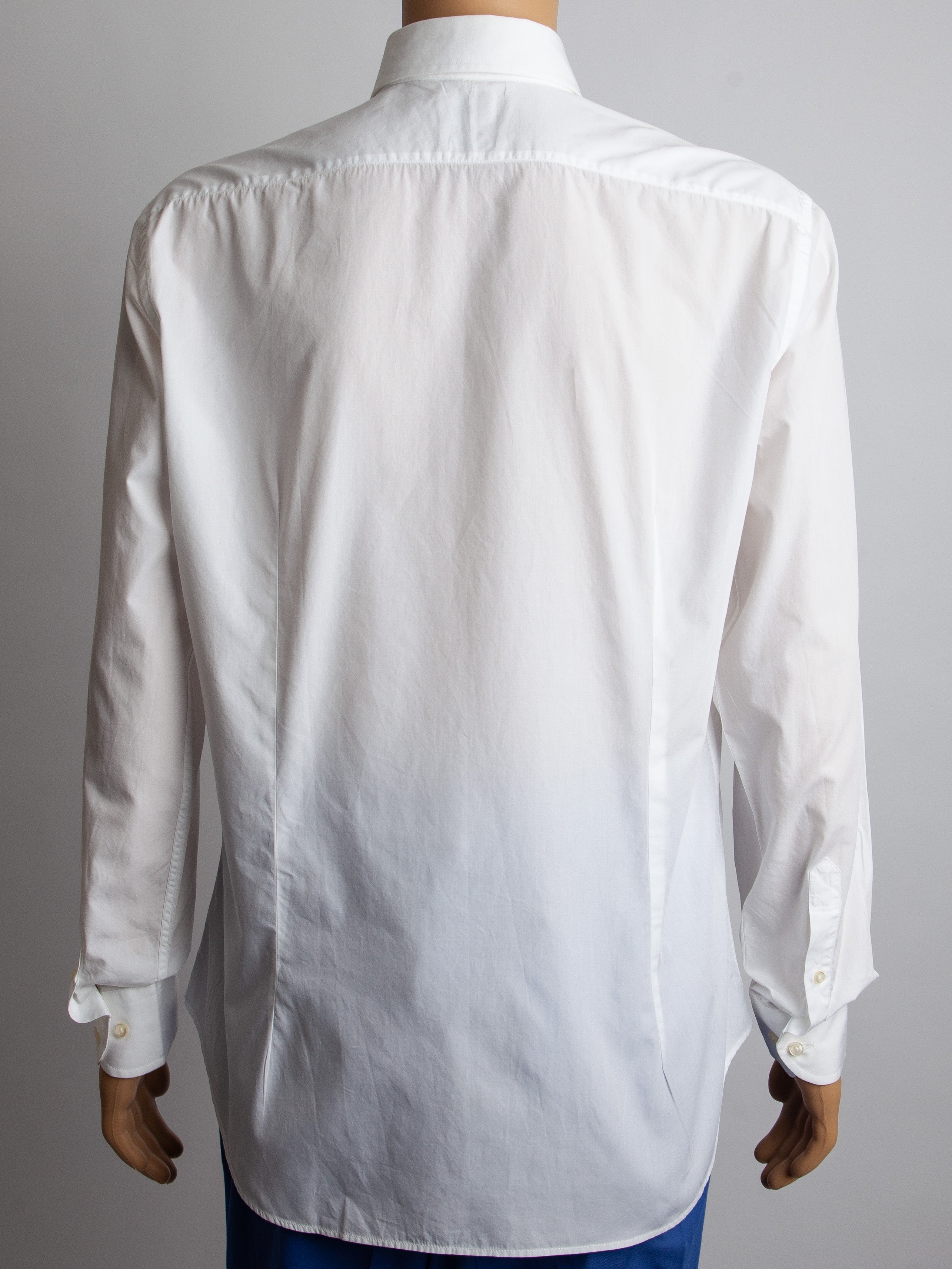Good Armani Exchange White Slim Fit Button-Up Shirt Size XL