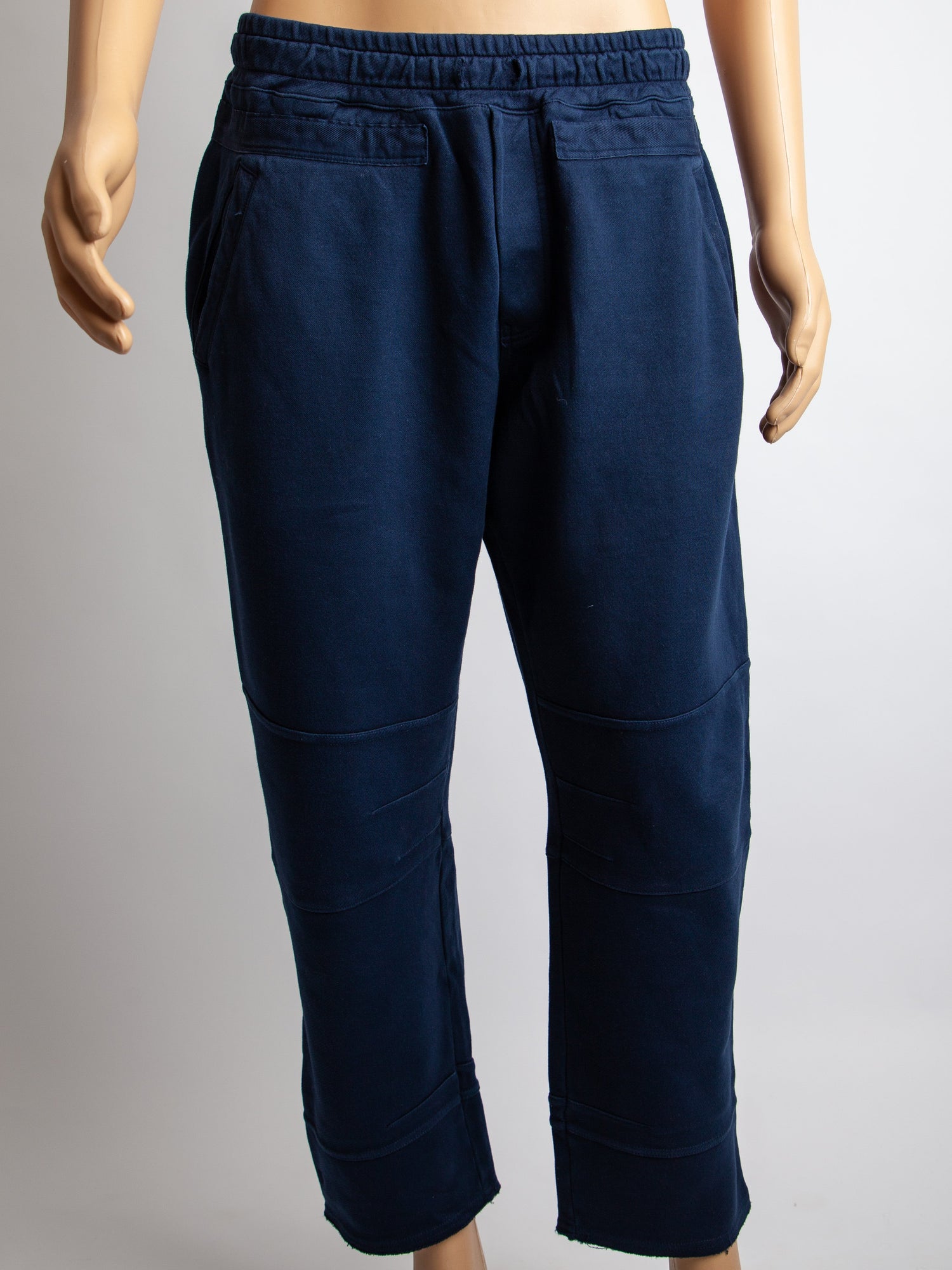 Good Paolo Pecora Navy Blue Cotton Pants Size XL with Pockets