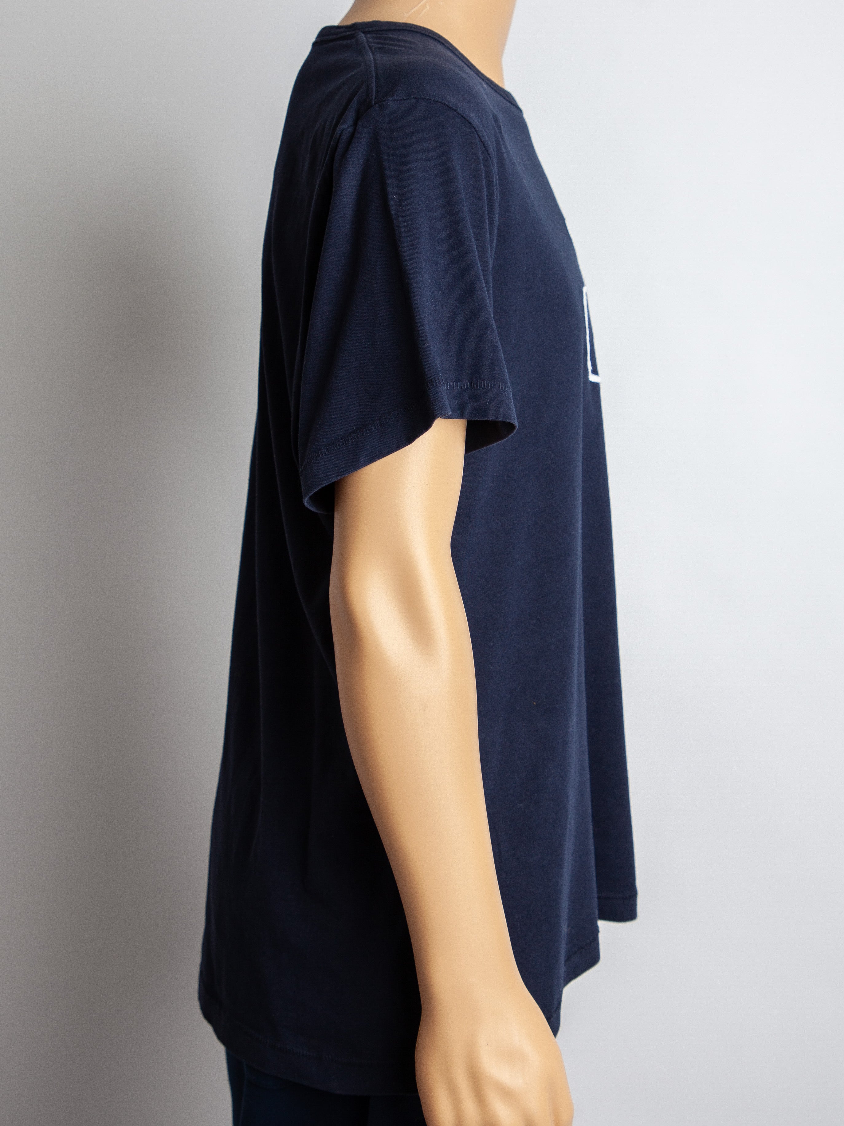 Good French Connection Blue Cotton T-shirt XL Bicycle Design