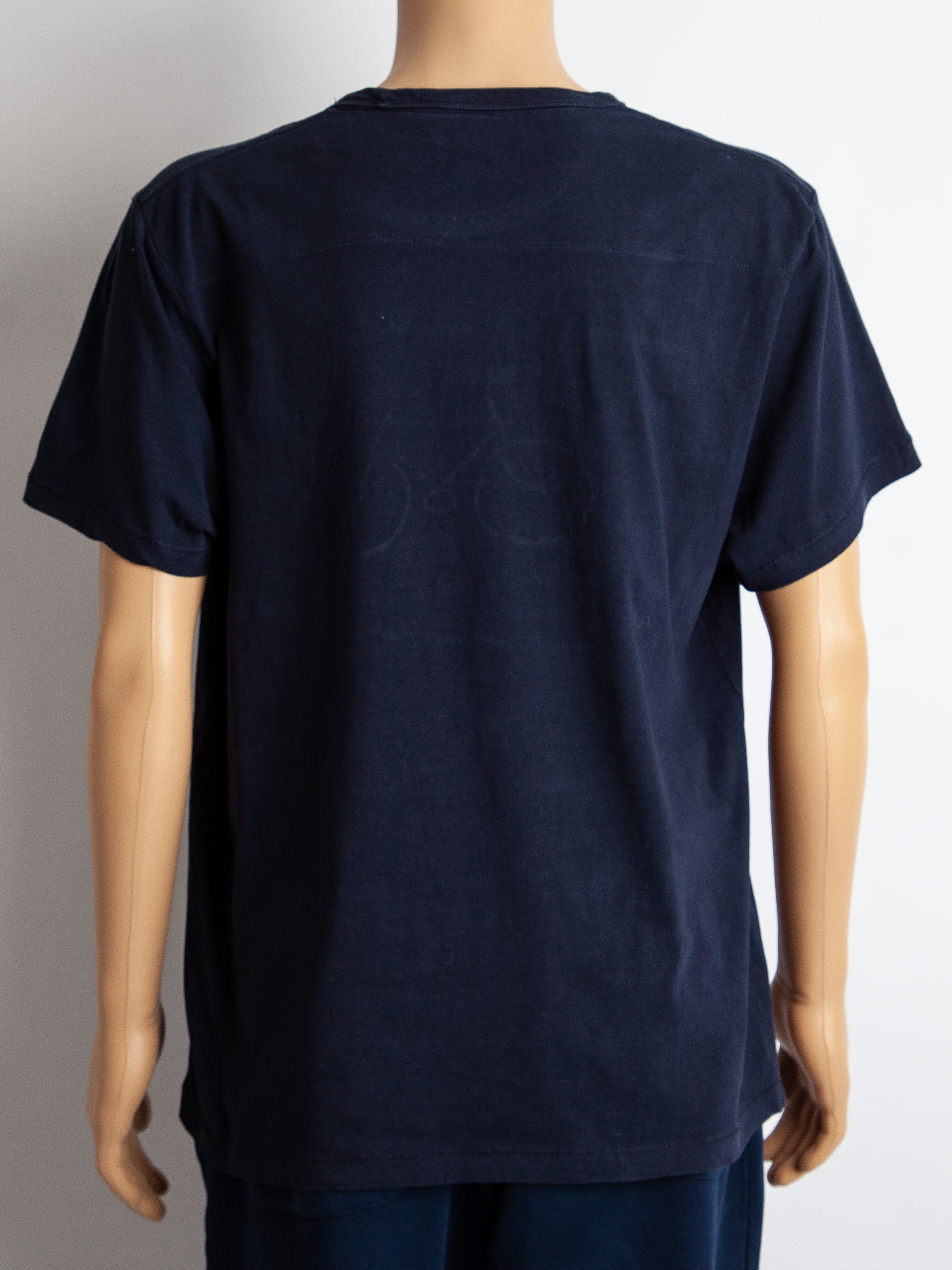 Good French Connection Blue Cotton T-shirt XL Bicycle Design