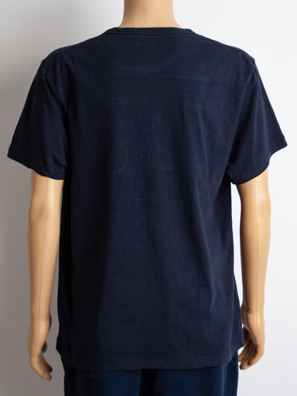 Good French Connection Blue Cotton T-shirt XL Bicycle Design