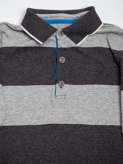Good Armani Exchange Gray Cotton Polo Shirt Size 6 for Kids
