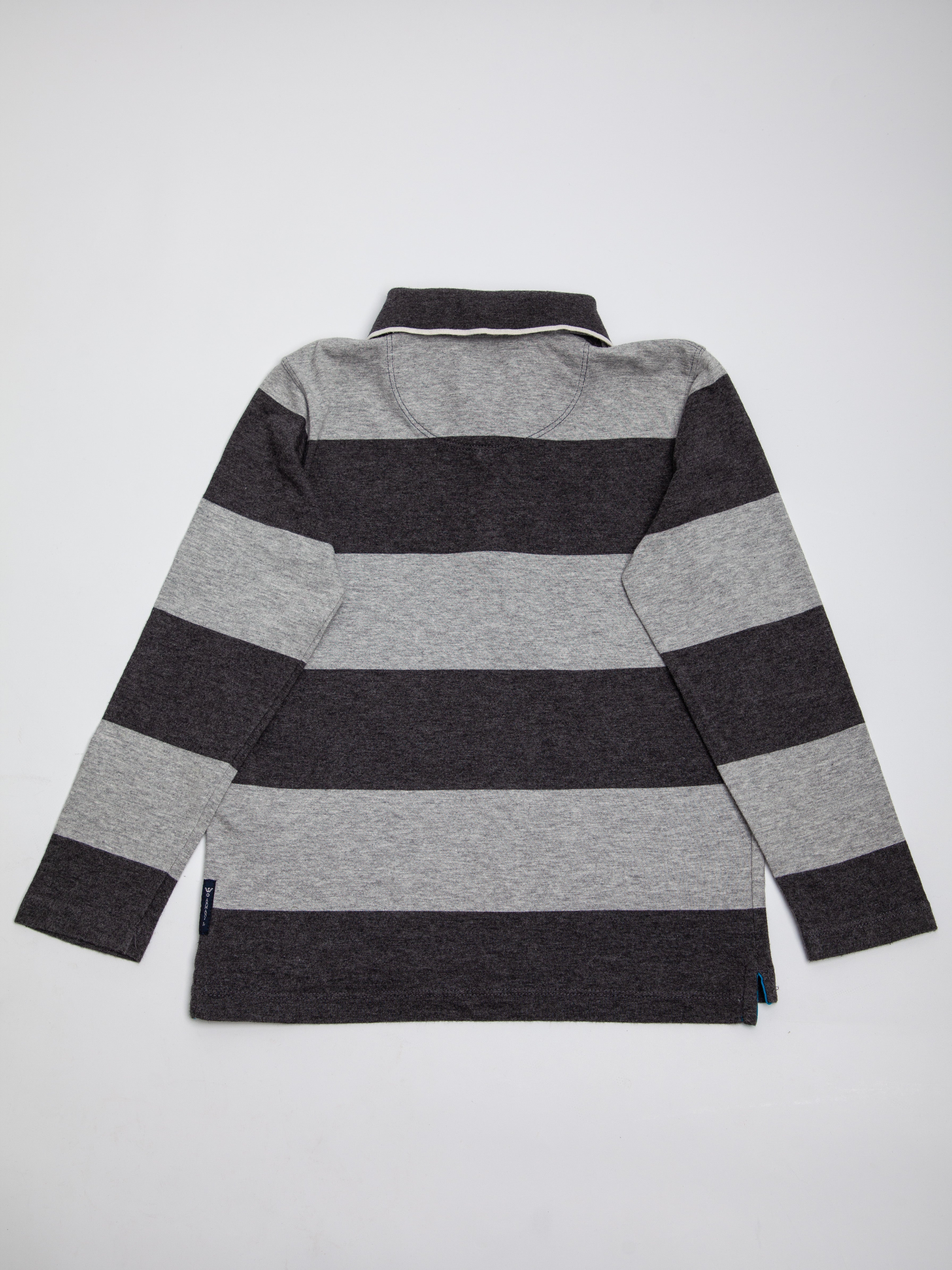 Good Armani Exchange Gray Cotton Polo Shirt Size 6 for Kids