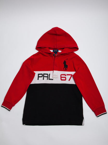 Good Polo Ralph Lauren Kids Red Hooded Sweatshirt Size 8 PRL 67