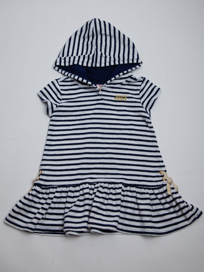 Good Juicy Couture Kids Hooded Dress White Cotton Size 7