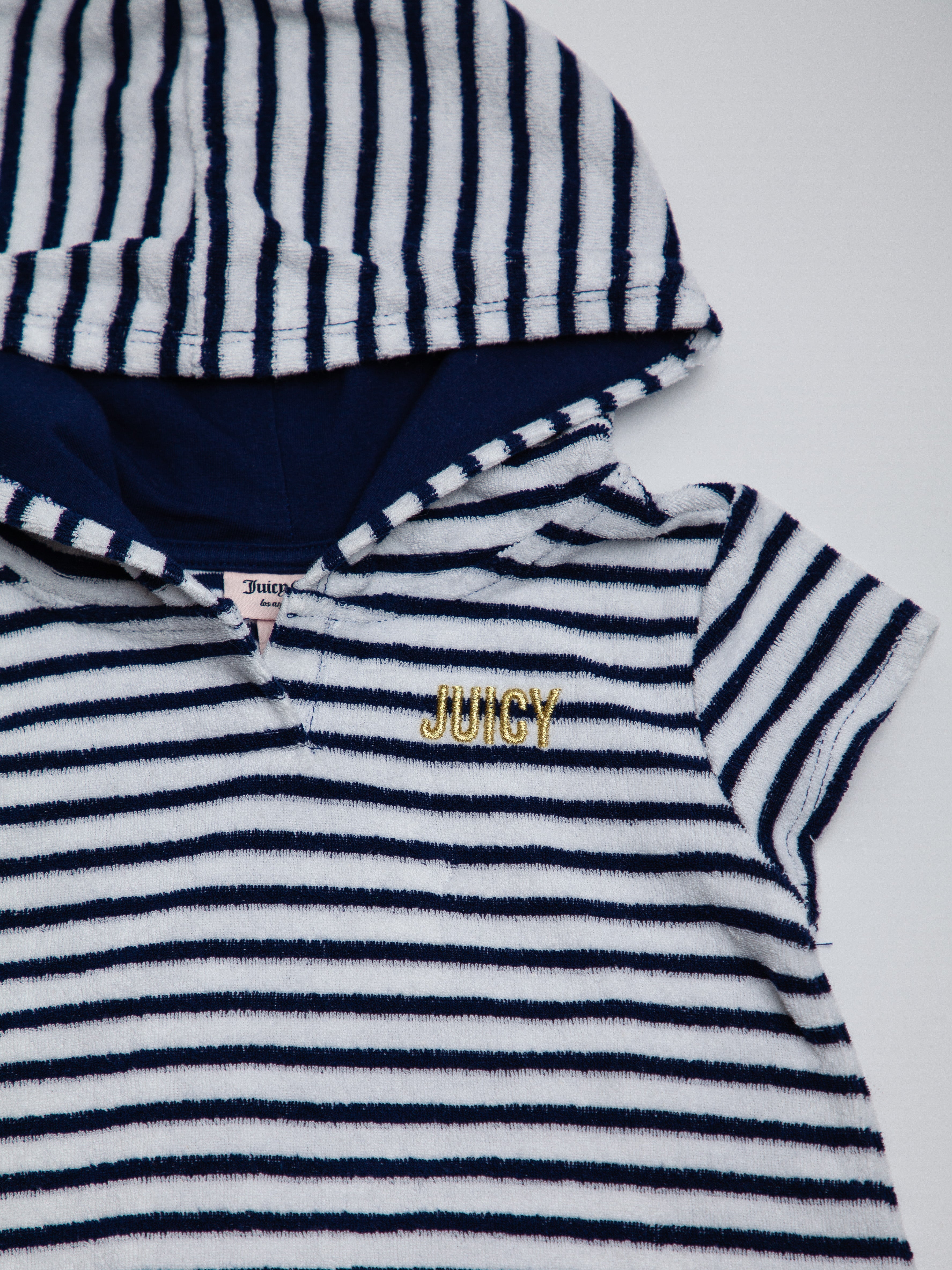 Good Juicy Couture Kids Hooded Dress White Cotton Size 7