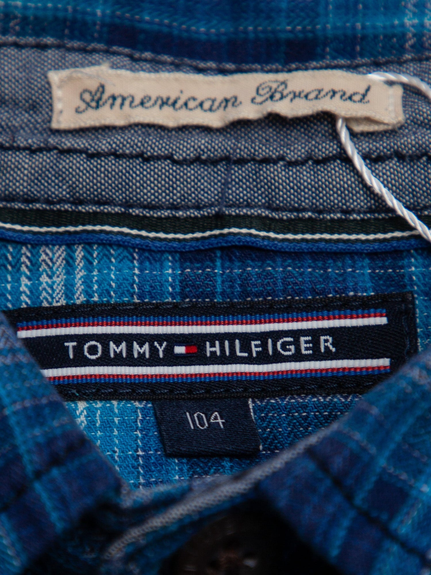 Good Tommy Hilfiger Blue Cotton Long Sleeve Shirt Size 4 for Kids