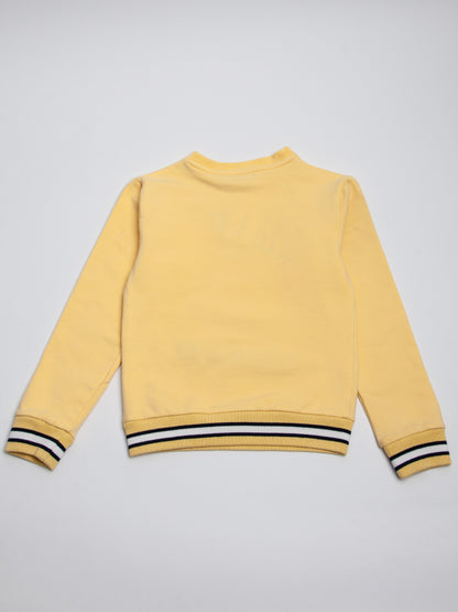 Good Silvian Heach Yellow Cotton Sweatshirt Size 8 for Kids