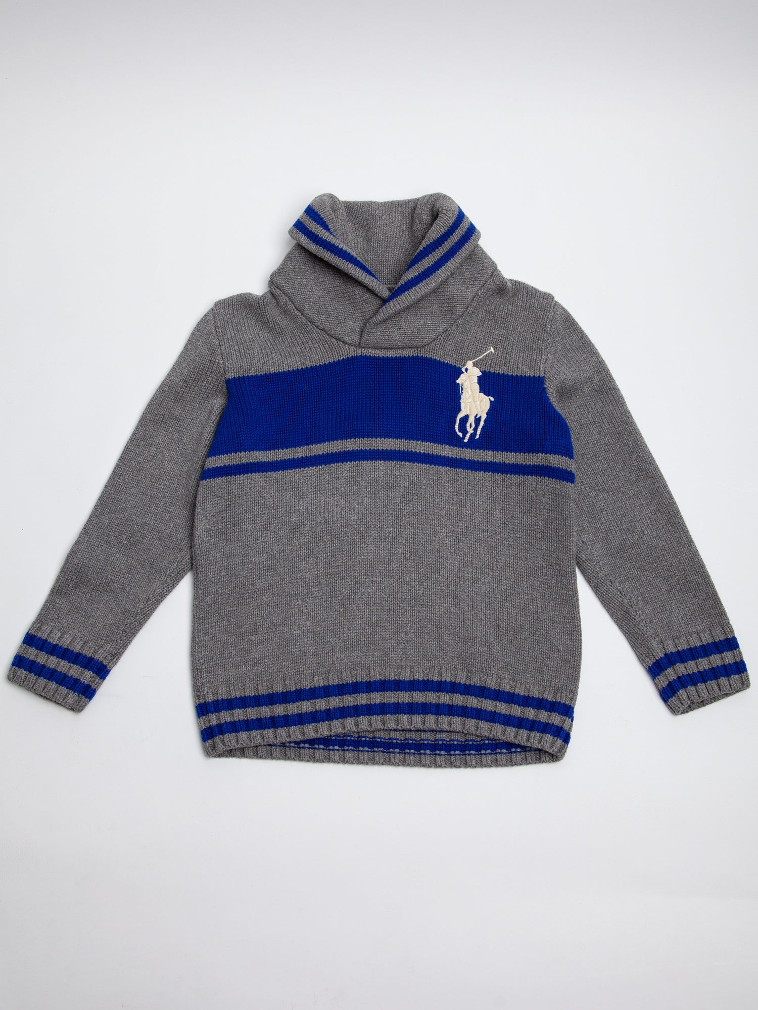 Good Ralph Lauren Gray Cotton Sweater Size 8 for Kids