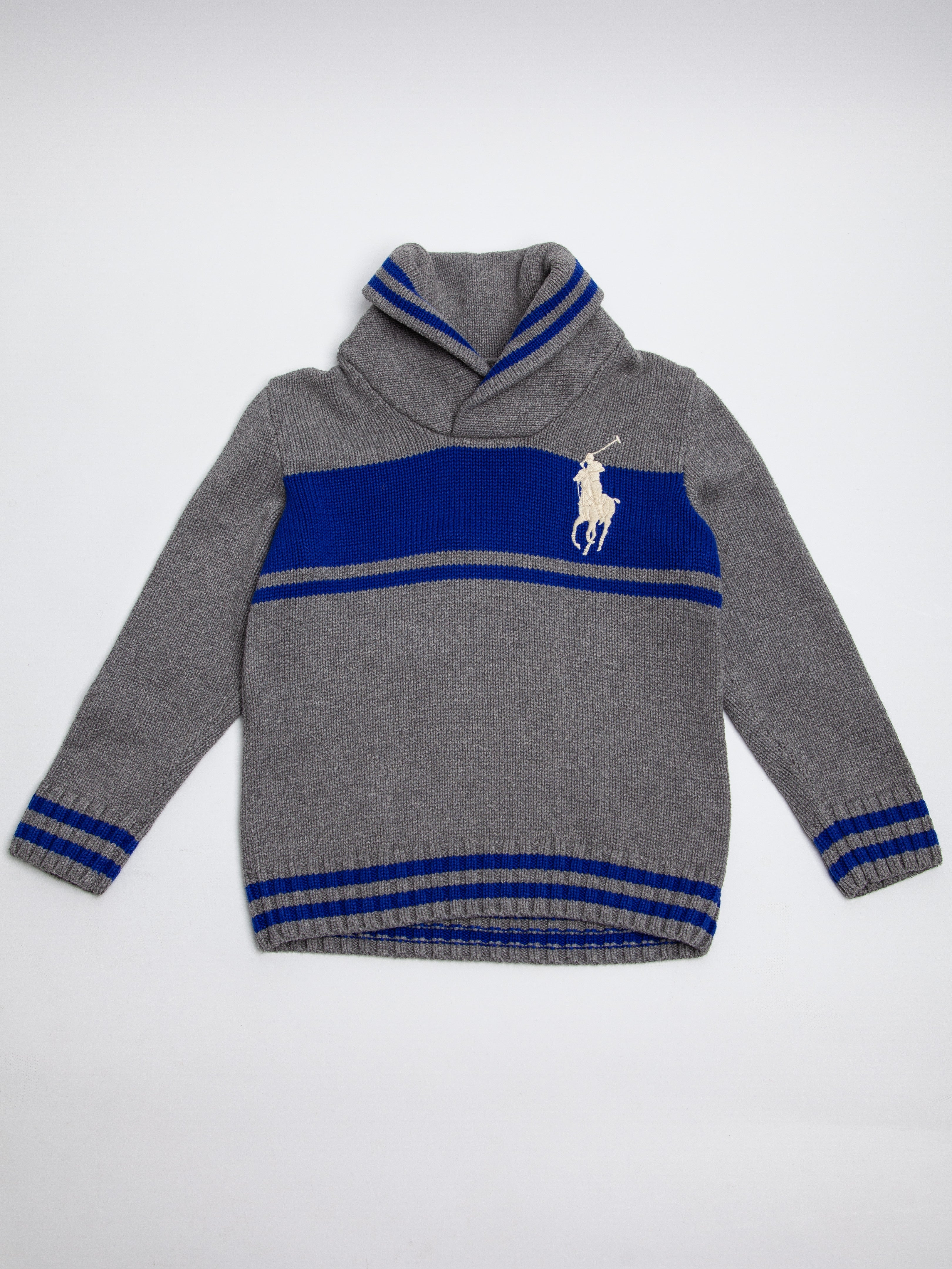 Good Ralph Lauren Gray Cotton Sweater Size 8 for Kids