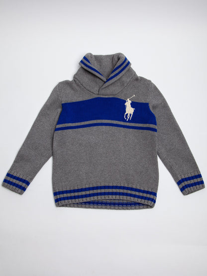 Good Ralph Lauren Gray Cotton Sweater Size 8 for Kids