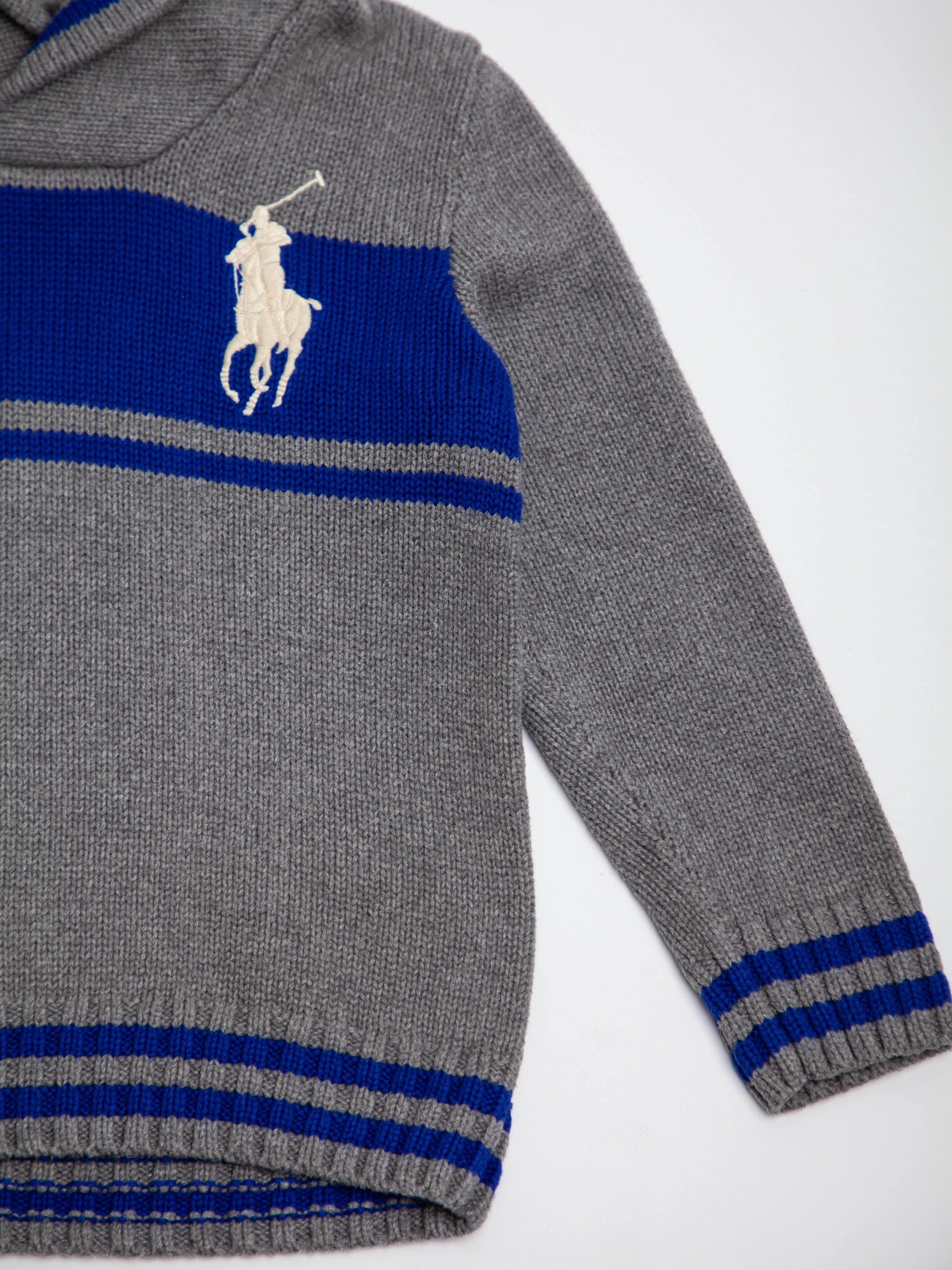 Good Ralph Lauren Gray Cotton Sweater Size 8 for Kids