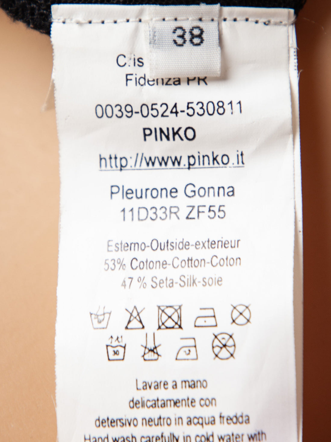 Good Pinko Black Sequined Skirt Silk Blend Women&