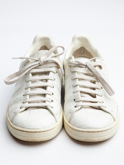 Good Louis Vuitton White Leather Sneakers Size 35 Women