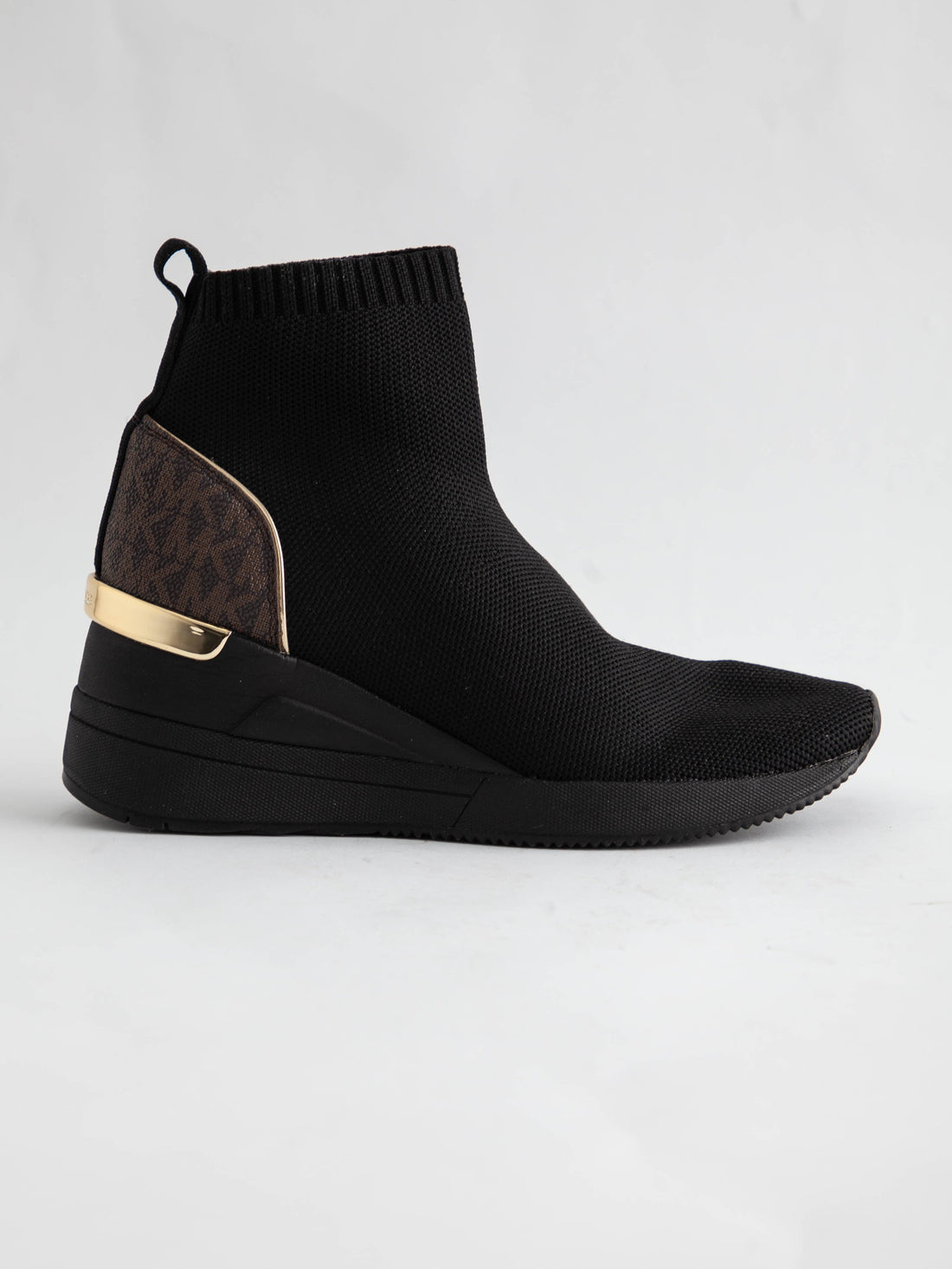 Good Michael Kors Black Textile Sock Sneakers Size 35