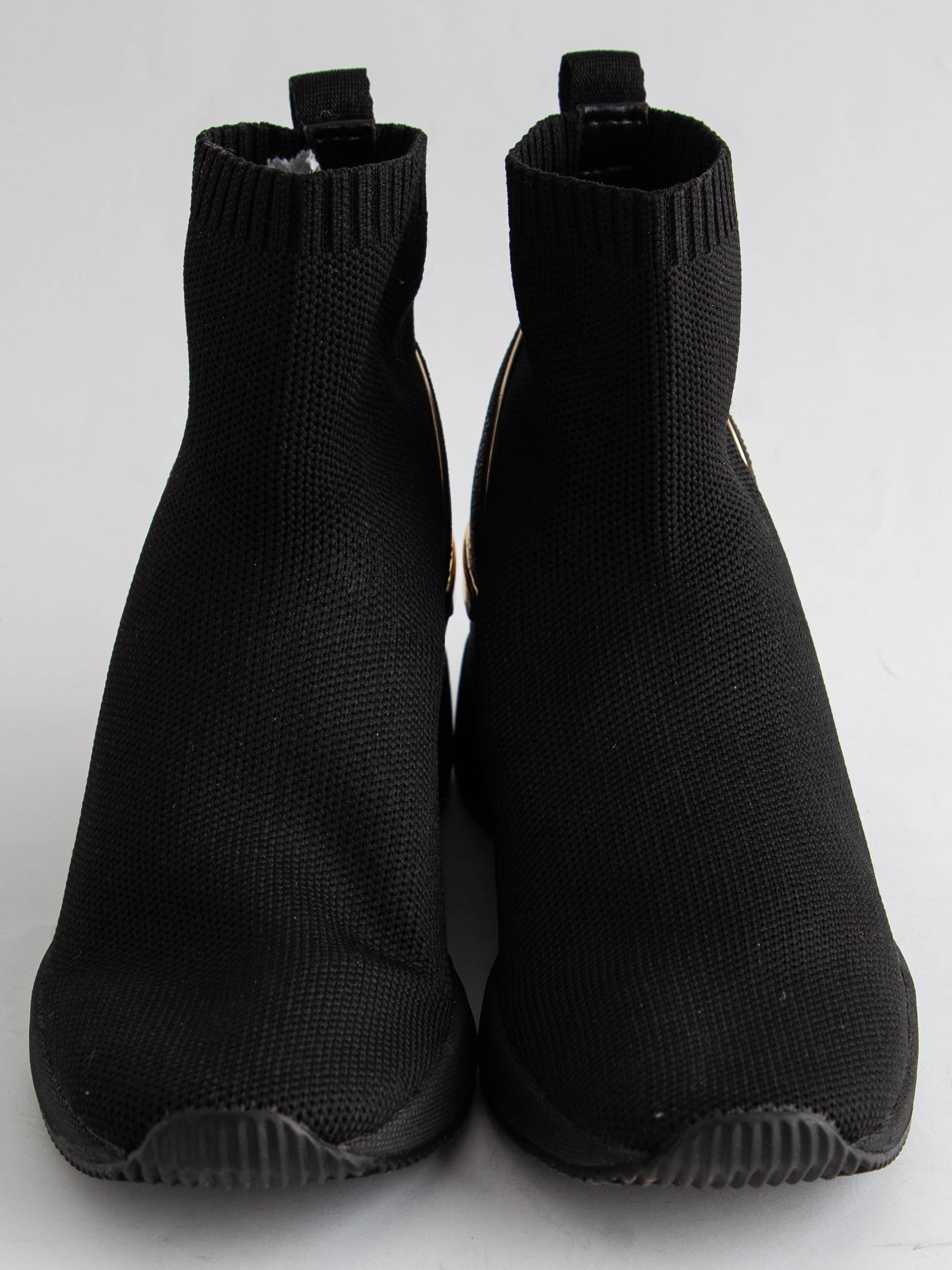 Good Michael Kors Black Textile Sock Sneakers Size 35