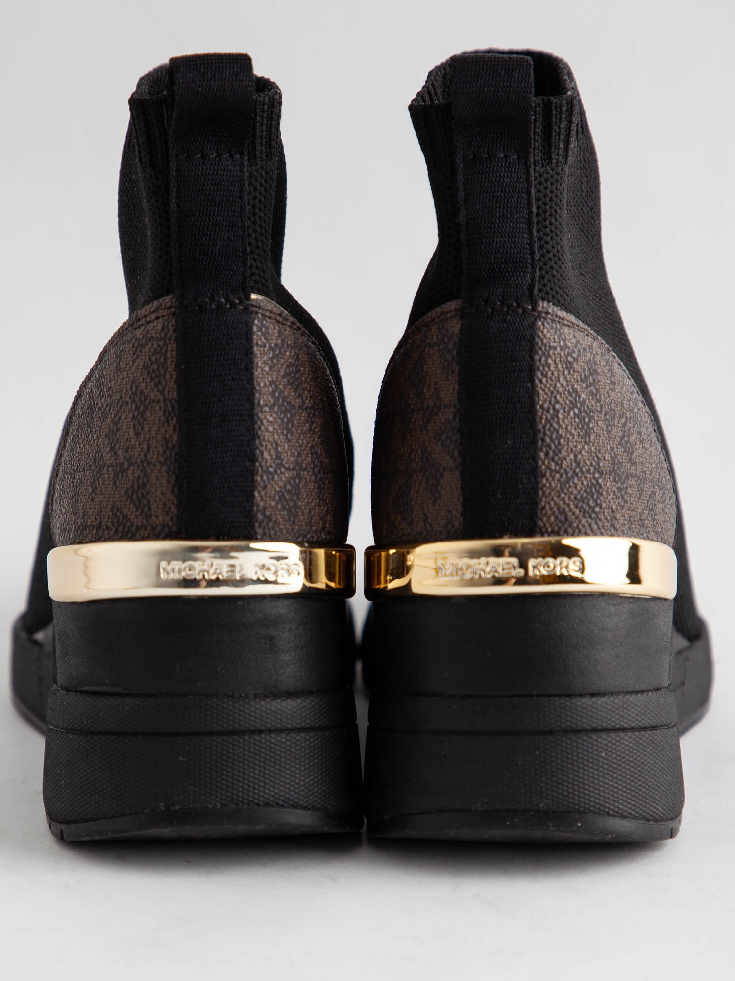 Good Michael Kors Black Textile Sock Sneakers Size 35