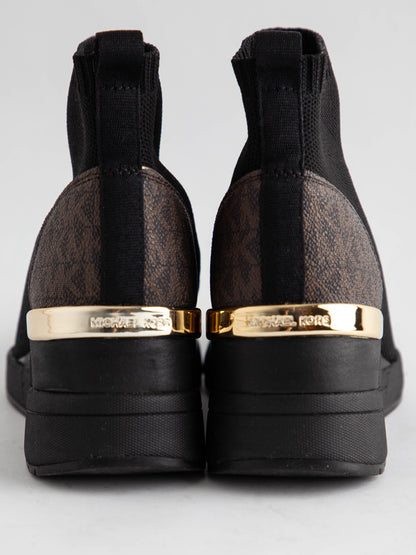 Good Michael Kors Black Textile Sock Sneakers Size 35