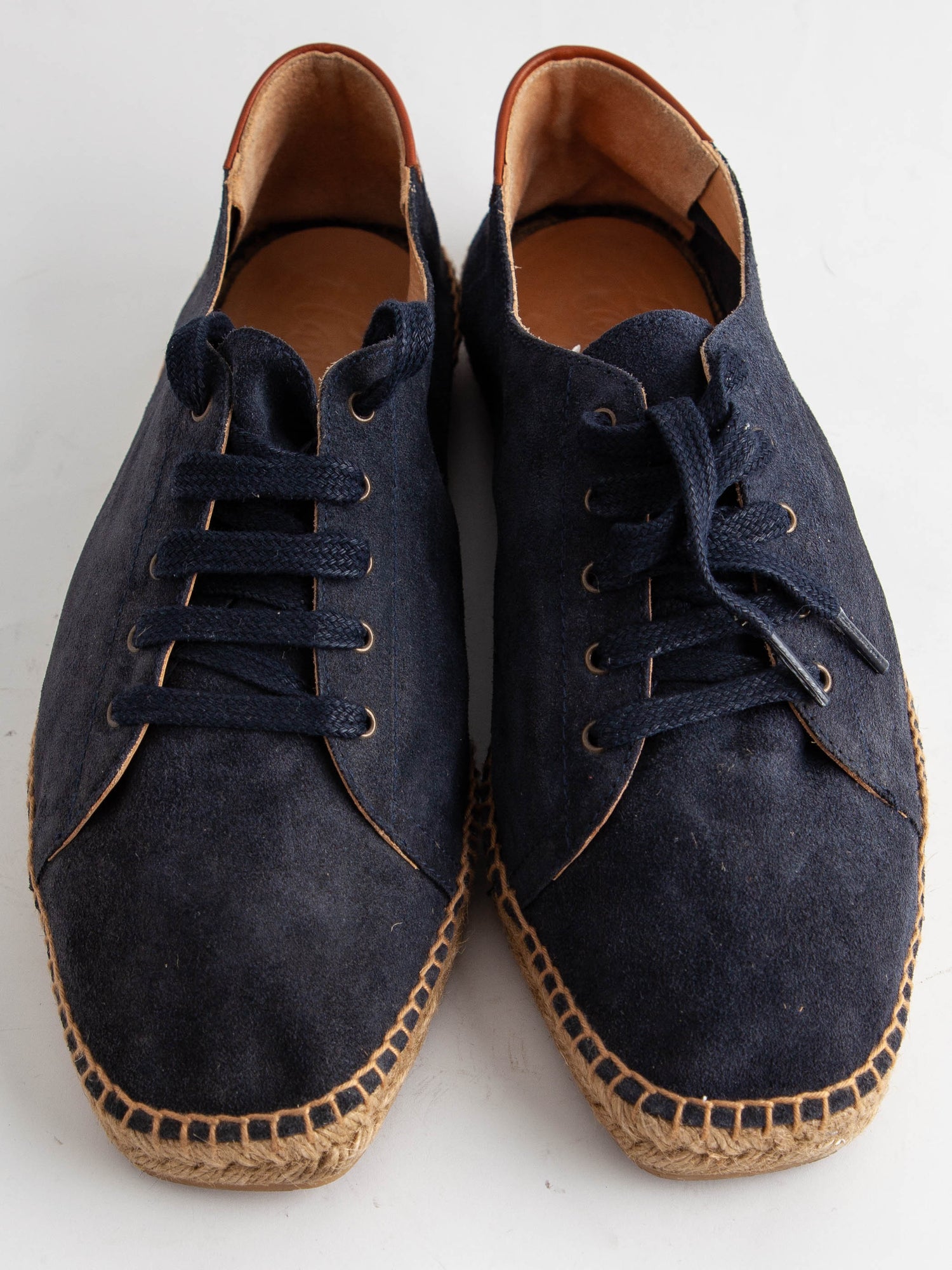 Average Condition Castaner Blue Genuine Suede Espadrilles Size 40.5