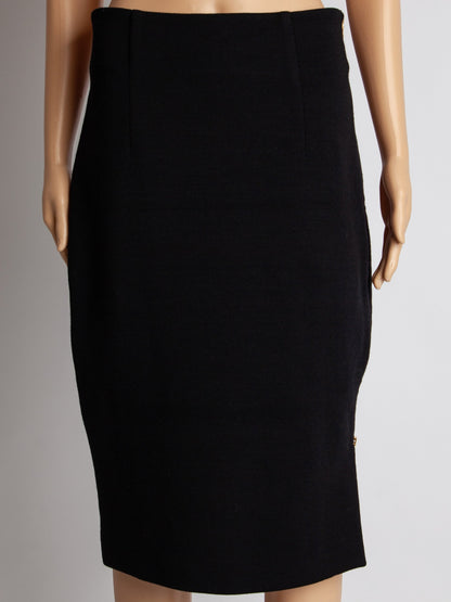 Good Emilio Pucci Black Cashmere Pencil Skirt Size XL