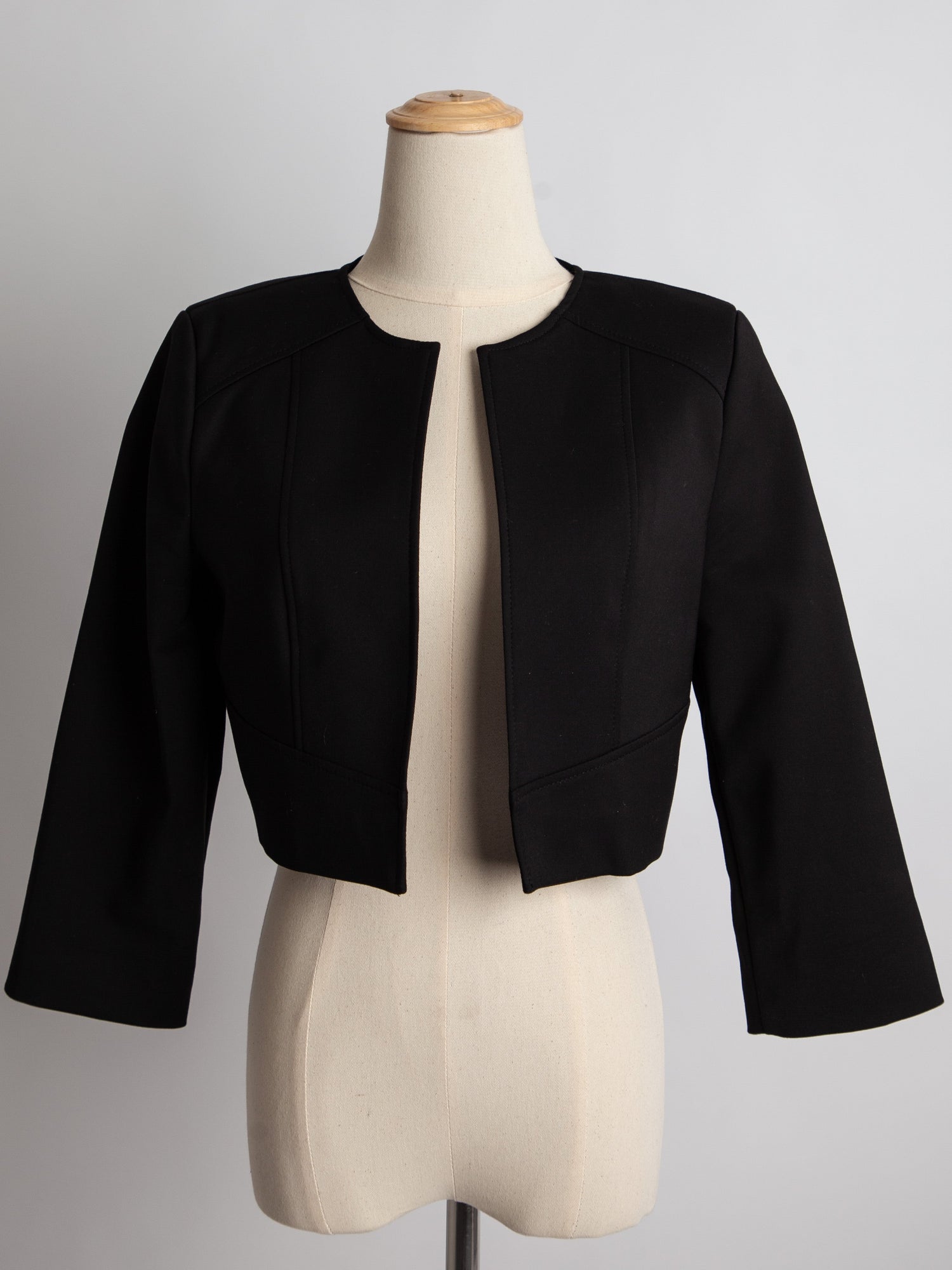 Excellent Flavio Castellani Black Cropped Jacket Size L Women