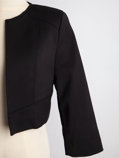 Excellent Flavio Castellani Black Cropped Jacket Size L Women