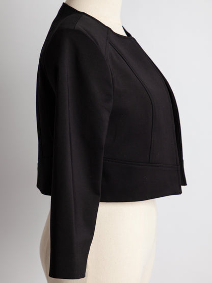 Excellent Flavio Castellani Black Cropped Jacket Size L Women