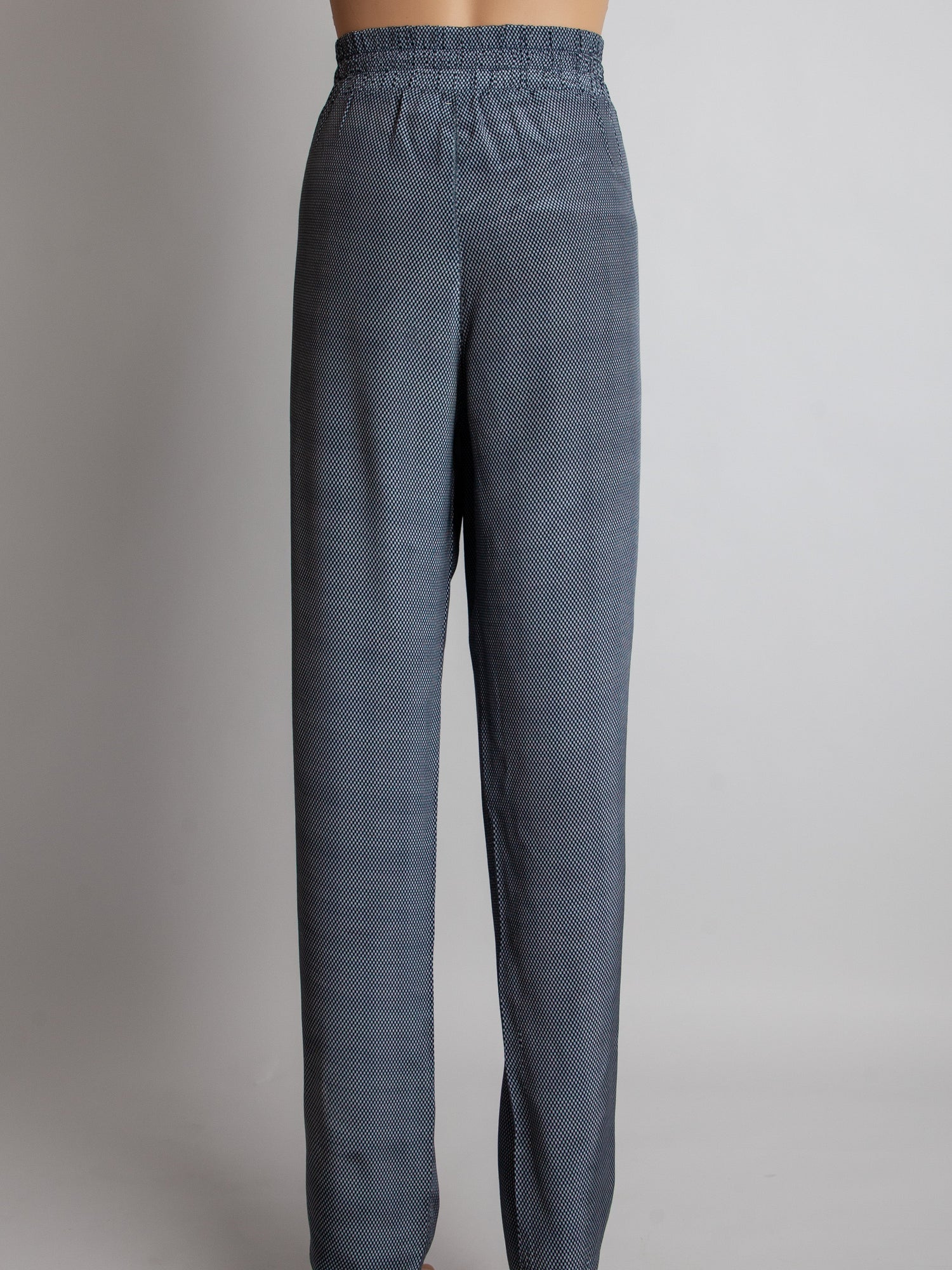 Good Emporio Armani Gray High-Waisted Pants Size S Polyester