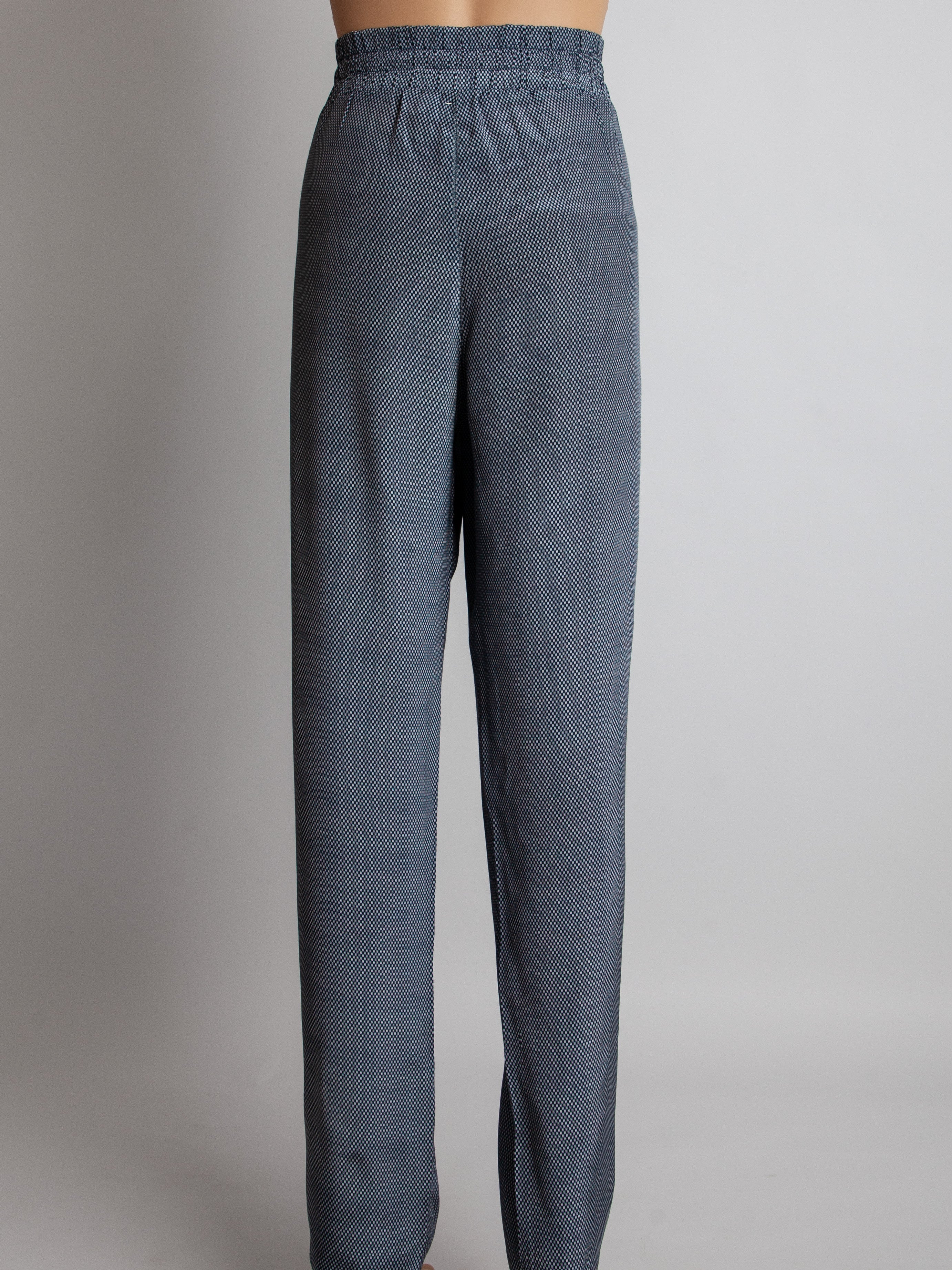 Good Emporio Armani Gray High-Waisted Pants Size S Polyester
