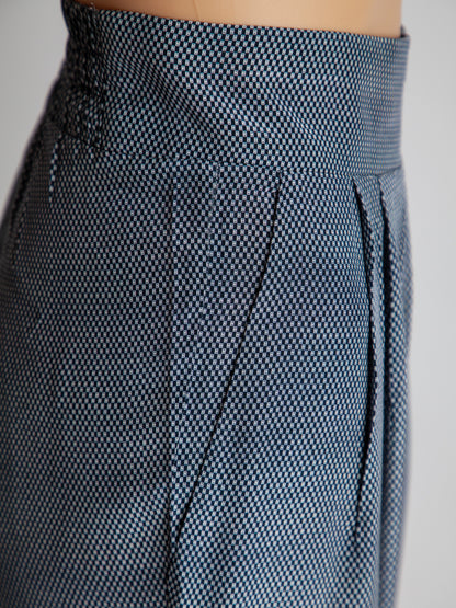 Good Emporio Armani Gray High-Waisted Pants Size S Polyester