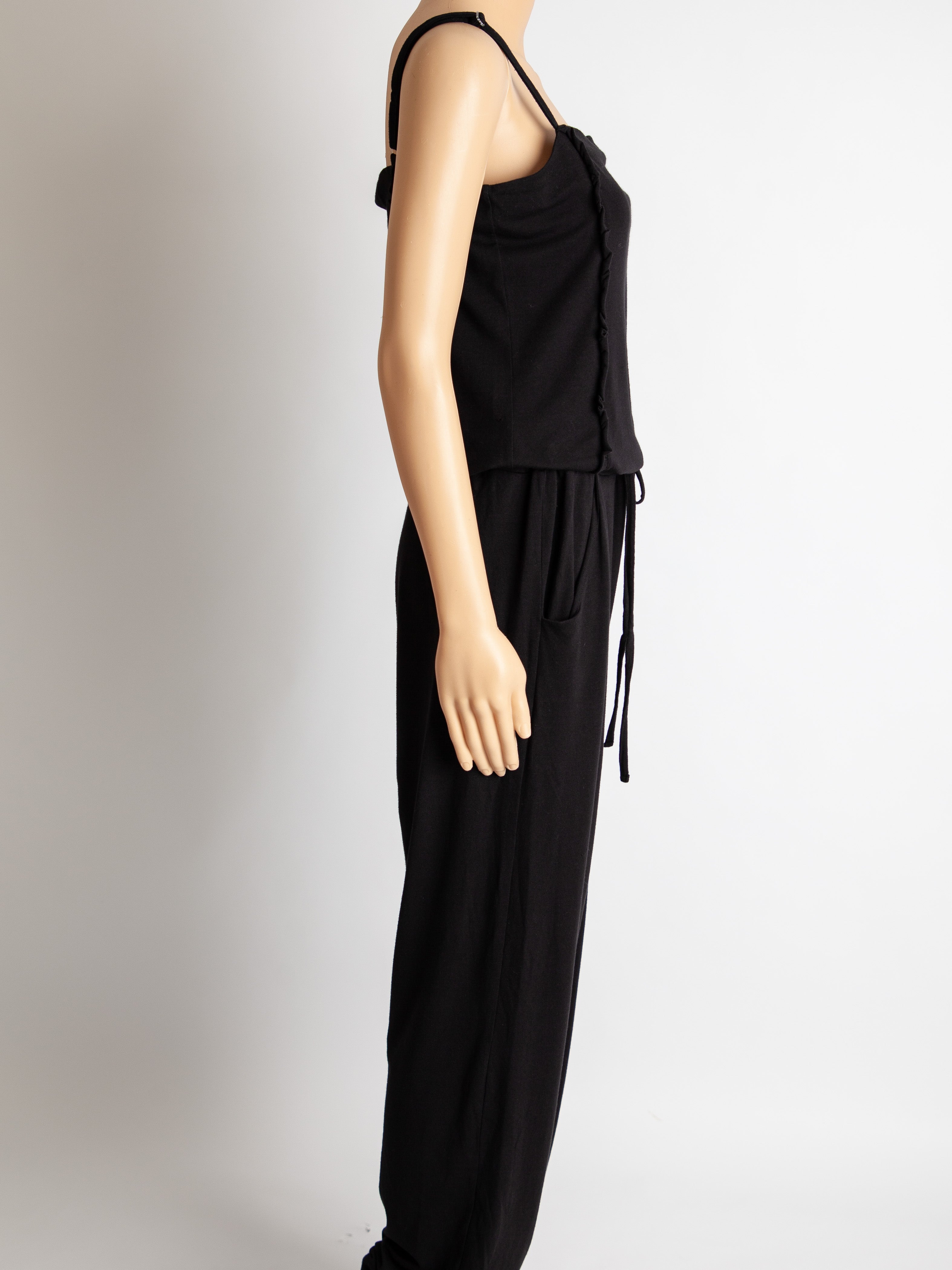 Good Emporio Armani Black Cotton Jumpsuit Size L Women