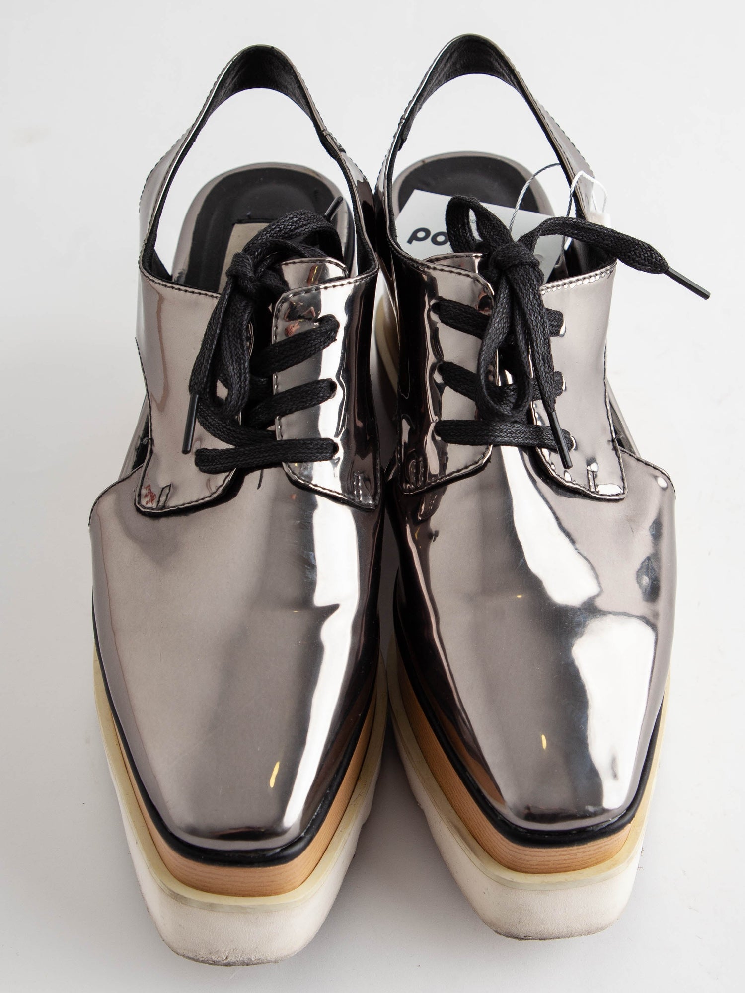 Stella McCartney Gray Platform Shoes Size 40 Good Condition