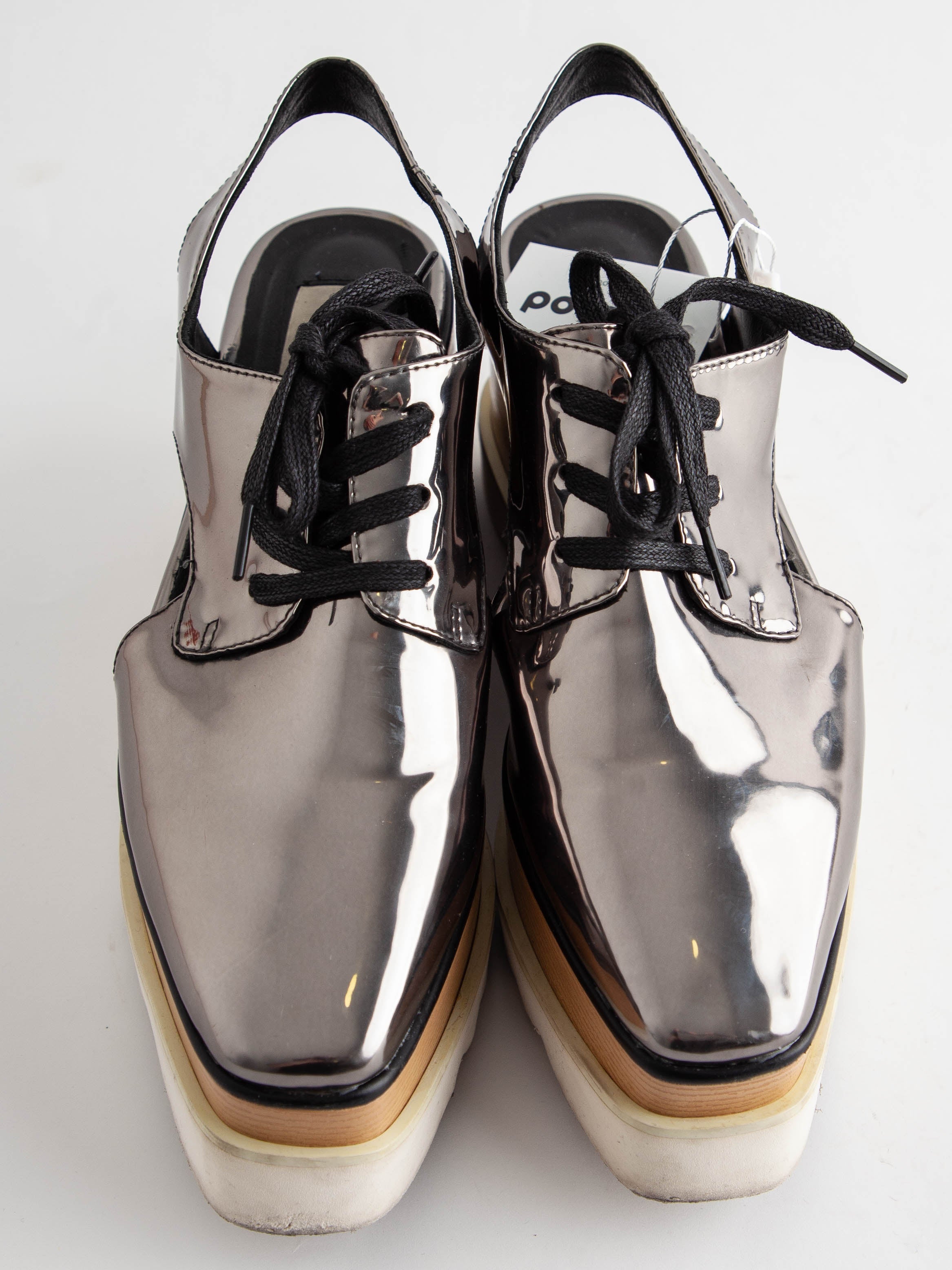 Stella McCartney Gray Platform Shoes Size 40 Good Condition