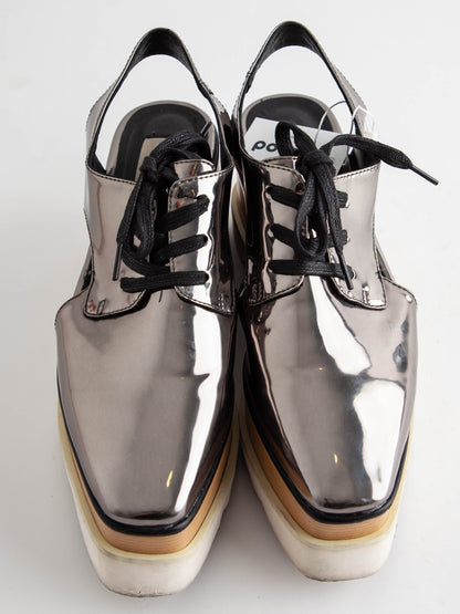 Stella McCartney Gray Platform Shoes Size 40 Good Condition