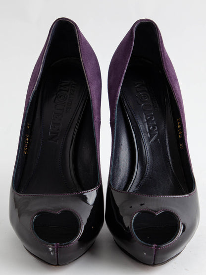 Good Yves Saint Laurent Purple High-Heeled Shoes Size 37