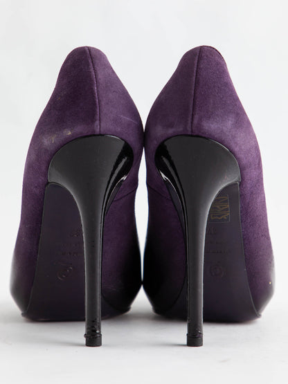 Good Yves Saint Laurent Purple High-Heeled Shoes Size 37